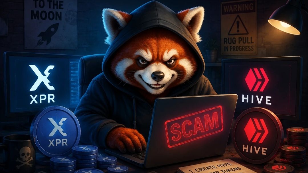 Скам с монетами XPR и HIVE