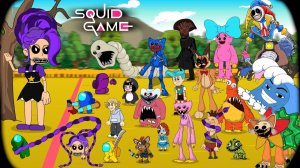 Среди нас в игре SQUID GAME x Poppy Playtime 5 x Tsunami Roblox x Гугу Гага x Киоск с шаурмой