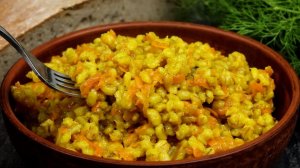 Никакого мяса не надо. Вкусная перловая каша в сковороде