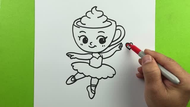 Как нарисовать Балерину Капучино / How to draw Ballerina... смотреть онлайн