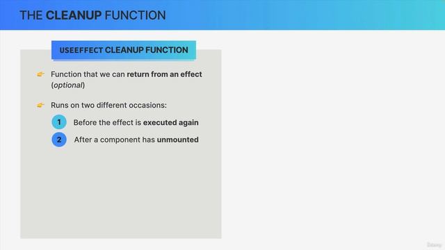 154 The useEffect Cleanup Function смотреть онлайн
