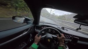 1 час езды на Porsche 911 от первого лица под дождем - без разговоров, только чистый звук двигателя