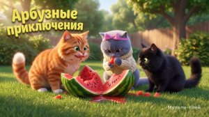 Приключения кошечки Буси: 58 серия.Арбузные приключения