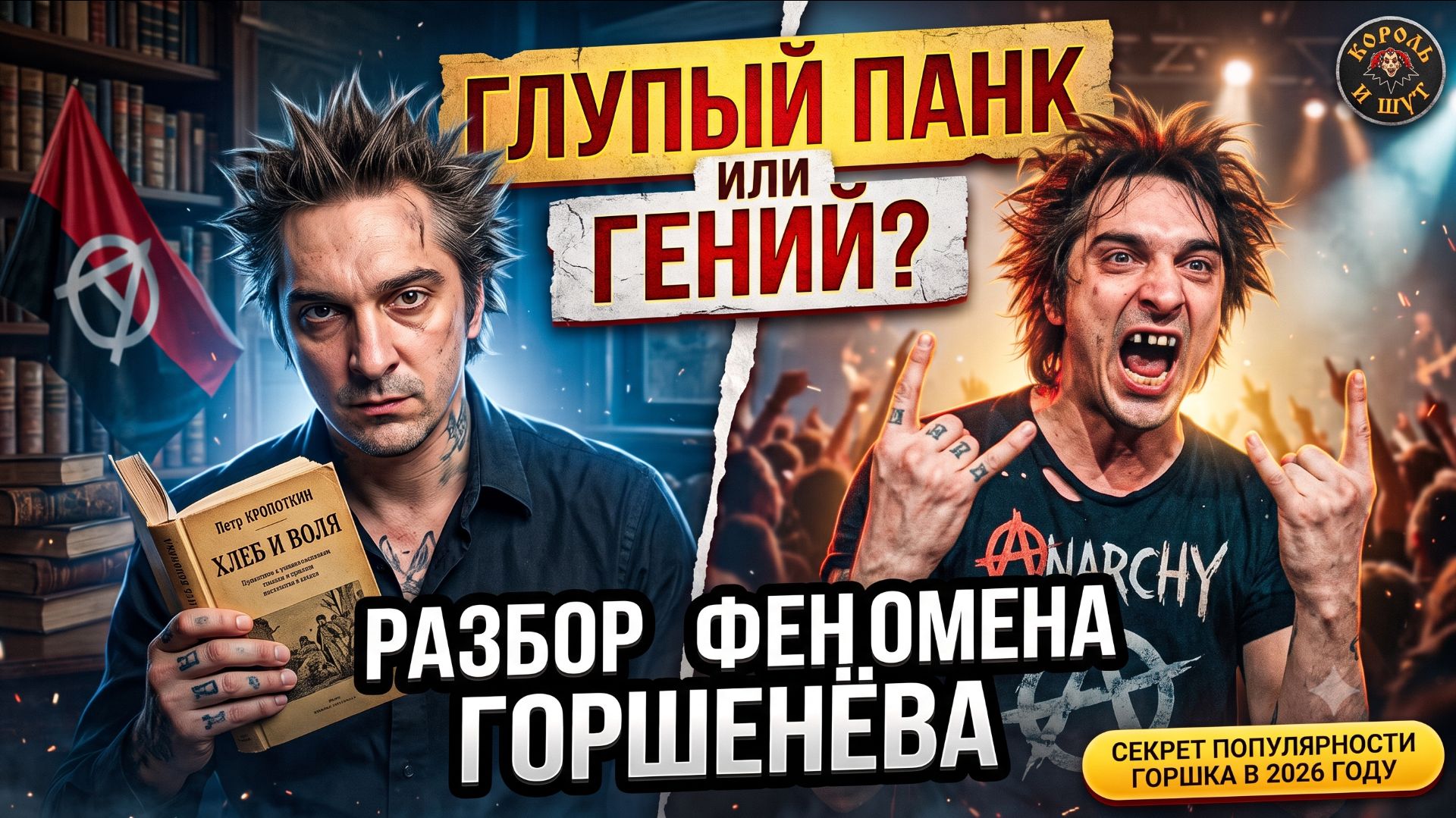 Глупый панк или ГЕНИЙ Разбор феномена  Михаила Горшенева из Король и Шут