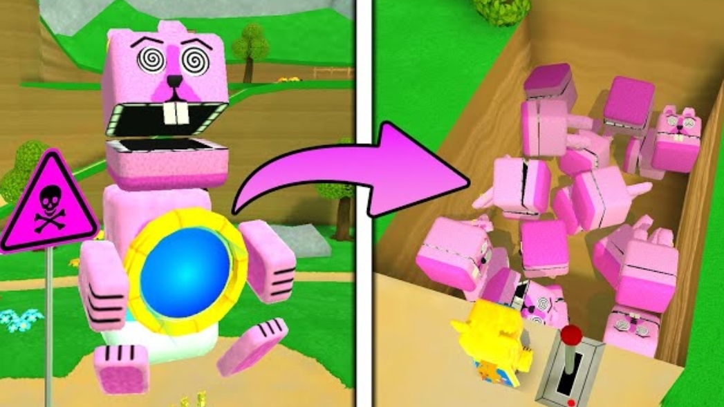 Прохождение игры Pink Rabbit Portal - Super Bear Adventure смотреть онлайн