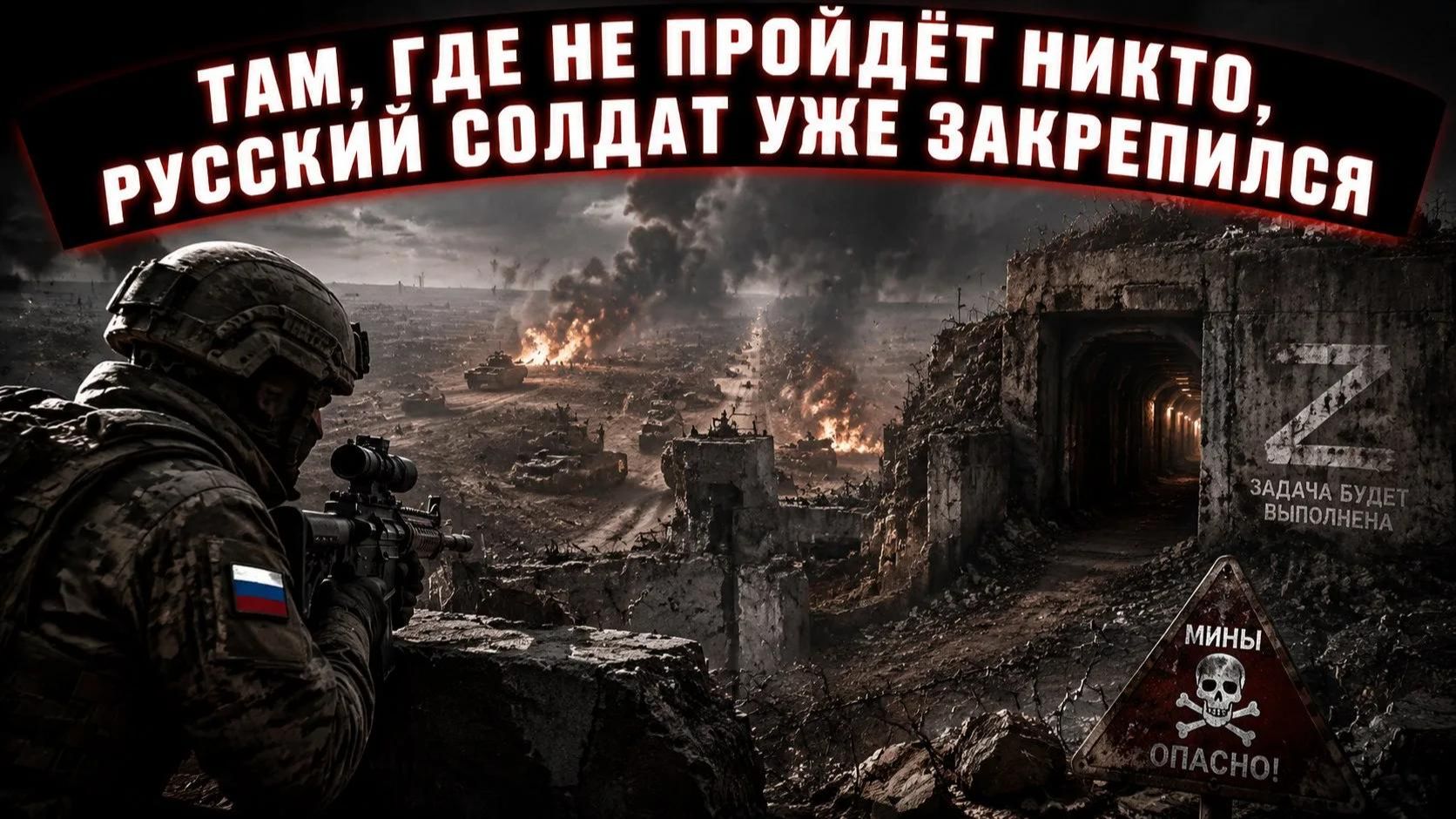 Россия прёт, не спрашивая: бетон, мины и подземелья — всё перемолото. смотреть онлайн