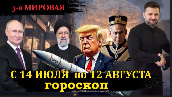 ГОРОСКОП с 14 июля по 12 августа. Критический период 22-23 июля для всех. Заботимся о безопасности смотреть онлайн