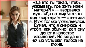 Истории из жизни. Да потому что это моя квартира! Слушать рассказы Андрея Белого про свекровь.