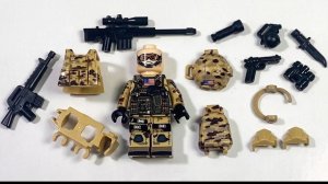 Изготовленный на заказ набор солдат LEGO «Морские котики США» | Неофициальные минифигурки LEGO