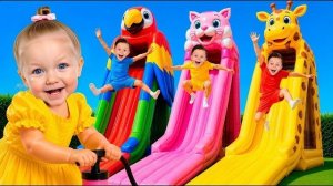 🤸♂️ ЕВА в ГИГАНТСКОМ Батутном Доме! 🏰 Спасаем МАМУ от Зомби! 🧟♂️ Секретный Квест! 🔑