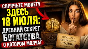 Спрячьте монету здесь 18 июля. Древний секрет богатства.