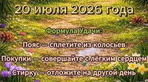 Народные приметы на 20 июля 2026 года
