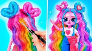 Лали Построила Пушистый и Картонный Салон Красоты! DIY Миниатюры