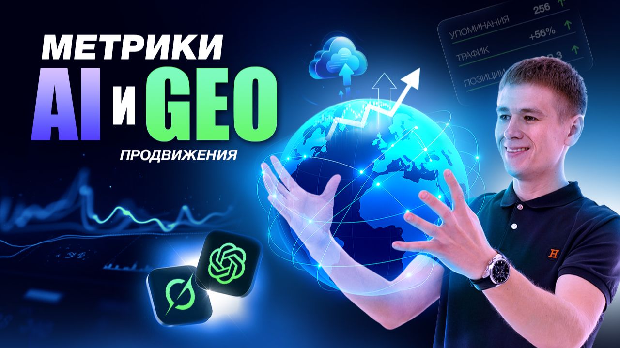 AI GEO 2026. Продвижение сайта в нейросетях ChatGPT (OpenAI), Google AI Overviews, Gemini,  Я Нейро