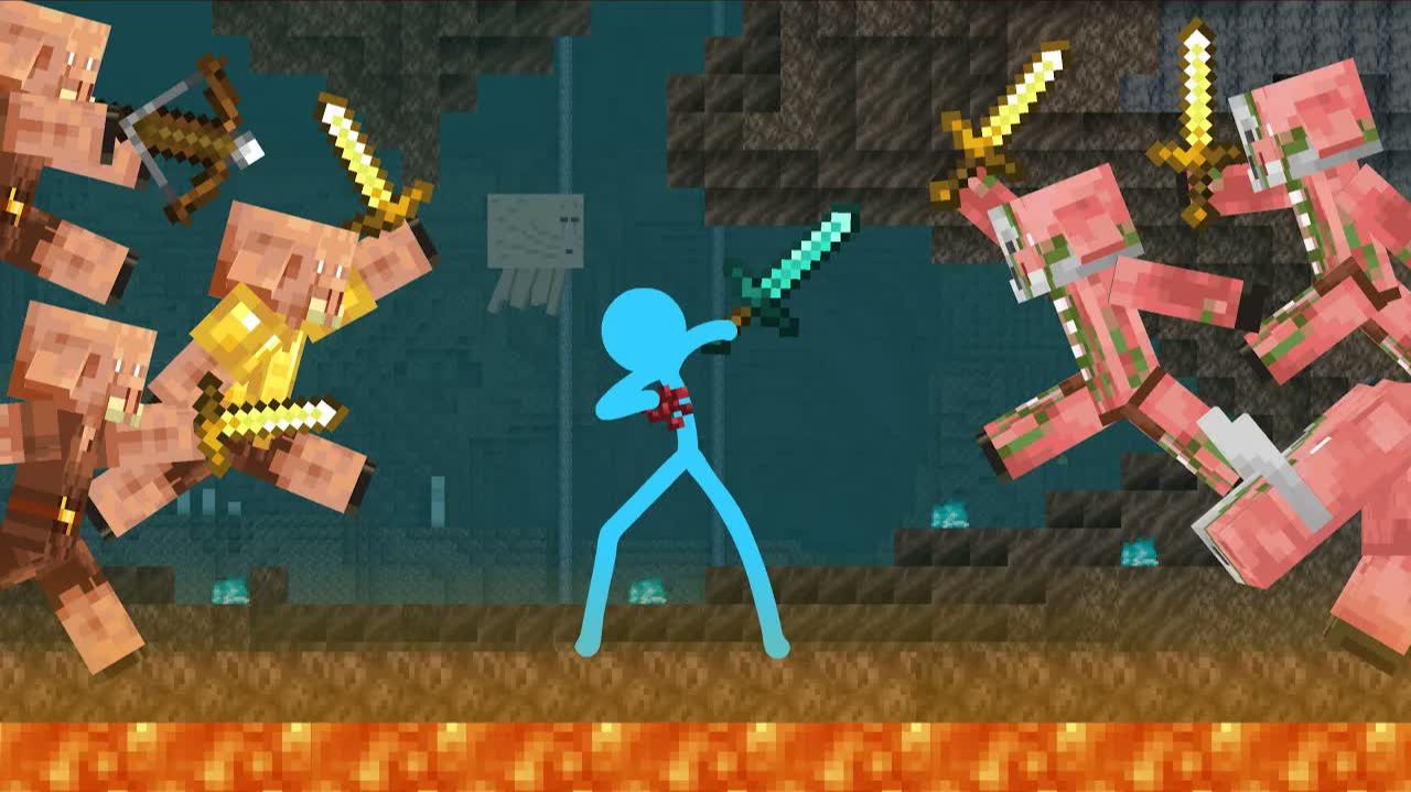 Война пиглинов — Анимация против Minecraft Shorts, эпизод 20 смотреть онлайн
