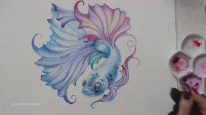 Моя любимая и самая популярная техника акварели 🐠