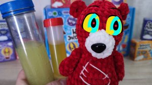 Медведь Костя фонарь из воды. Опыт