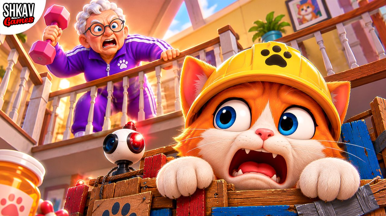 НОВЫЕ ТАБЛЕТКИ ДЛЯ БАБУЛИ?! КОТ СРОЧНО СТРОИТ БАЗУ! | I Am Cat VR смотреть онлайн