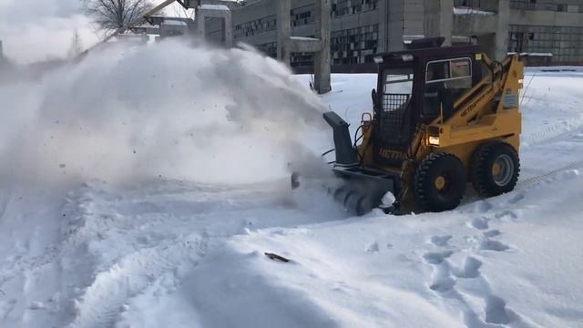 Снегоочиститель С 173 на МКСМ 1000