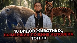 10 ВИДОВ ЖИВОТНЫХ, ВЫМЕРШИХ ПО ВИНЕ ЧЕЛОВЕКА | ТОП-10