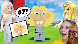 РИСУЮ 67 ОЖИВАЕТ в ROBLOX! С АЛЁНОЙ