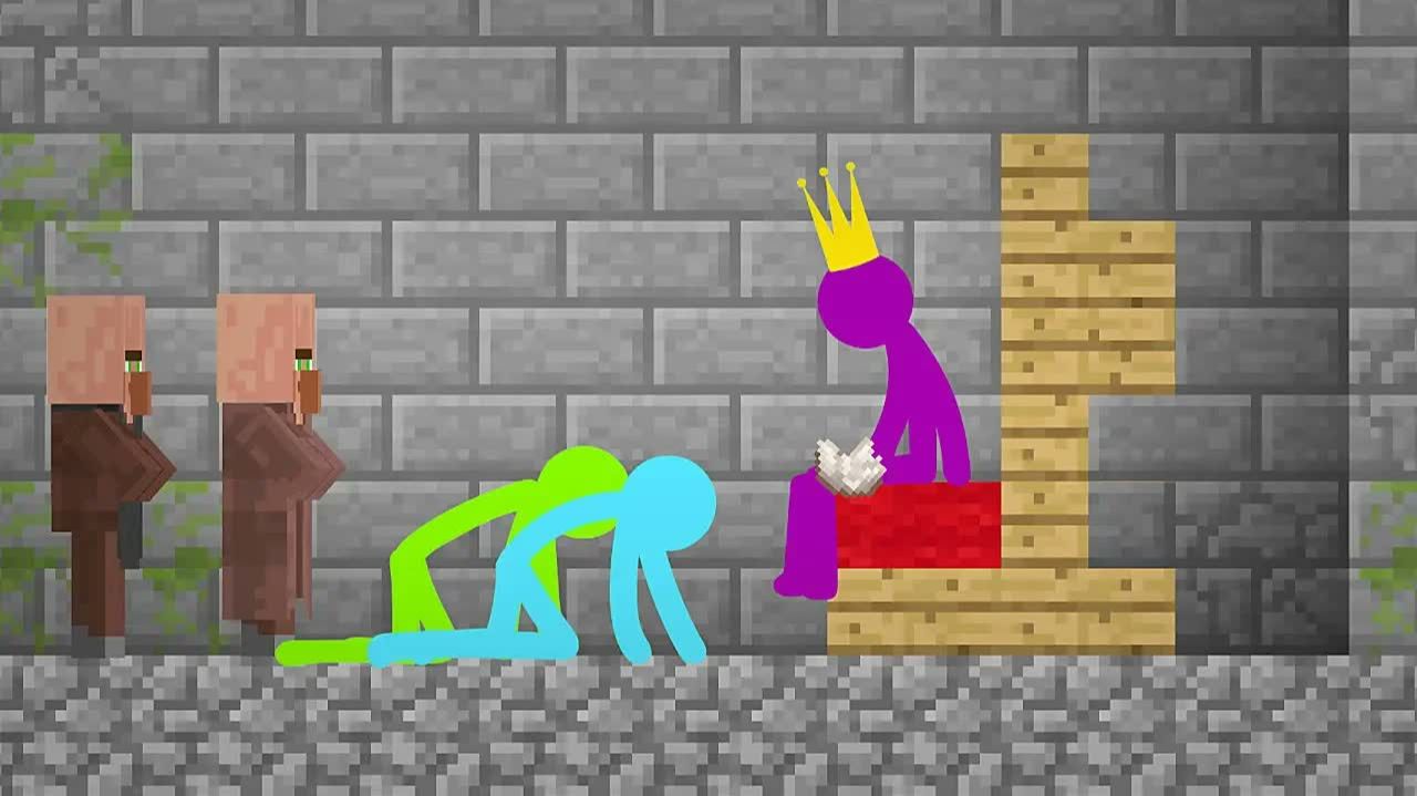 Жители деревни — Анимация против Minecraft Shorts, эпизод. 9 смотреть онлайн
