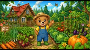 Мишка и его огород. Развивающий мультик для детей.