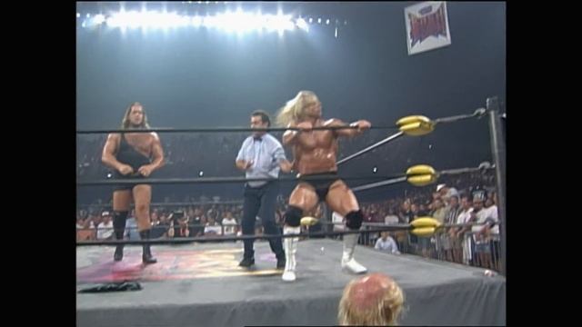 FULL MATCH: Lex Luger & The Giant vs. Dennis Rodman & Hollywood Hogan: WCW Bash at the Beach 1997 смотреть онлайн