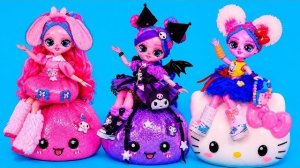Мейковер Лали в Стиле Kuromi, Hello Kitty и My Melody! DIY Поделки