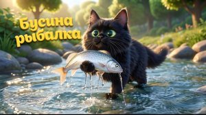 Приключения кошечки Буси: 56 серия. Бусина рыбалка