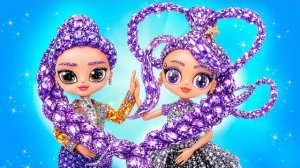 Преображение Руми и Джину в Лили Лавбрейдс! Поделки в стиле K-Pop Demon Hunters!