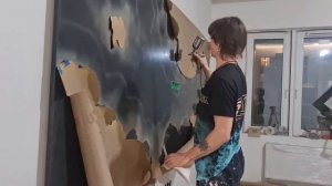 Как сделать имитацию оникса из венецианской штукатурки