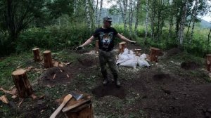 Строительство избы # 1. Начало положено.