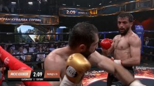 Яркая заруба в полуфинале Гран-при RCC по боксу: Тигран Согоян vs Шукрат Саломатов