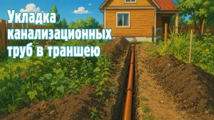 Укладка канализационных труб