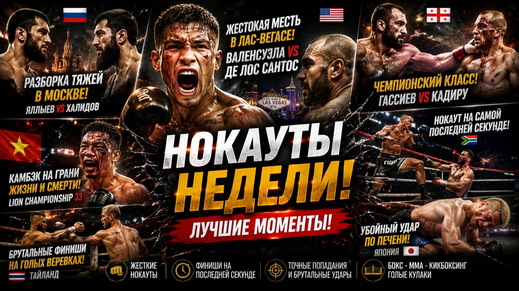 ОДНА ОШИБКА — И ТЫ СПИШЬ! 💀 Безумные финиши, которые перевернули мир бокса и MMA! смотреть онлайн