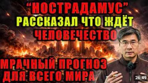Профессор Цзян Сюэцинь сделал мрачный прогноз мир движется к хаосу и нестабильности смотреть онлайн