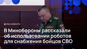 В Минобороны рассказали об использовании роботов для снабжения бойцов СВО