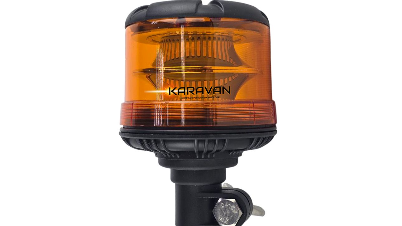 PM-O347DP-C1 Проблесковый маяк оранжевый на кронштейн DIN 135mm 72LED