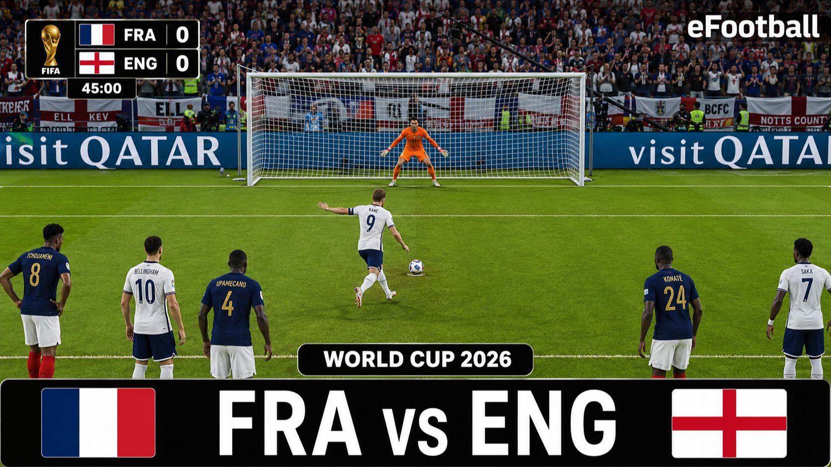 Франция — Англия | World Cup 2026 | WC26 Football Match | eFootball Gameplay
