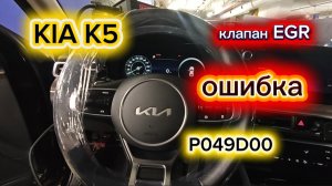 KIA K5. Местоположение клапана EGR. Код ошибки P049D00