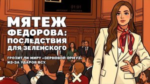 Последствия мятежа Федорова для режима Зеленского, Азовское море - «зерновой Ормуз»  для мира!