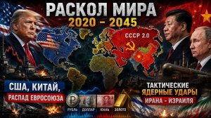 Раскол мира 2020 - 2045 годов / СССР 2.0 / США, Китай, Распад Евросоюза / Тактические Яд*рные Удары