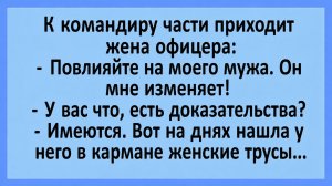 К командиру части приходит жена офицера... | Анекдоты смешные | Юмор