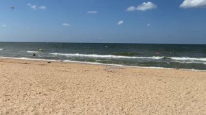 Голубицкая , живем у моря, пляж на Азовском море,17 июля 2026 год