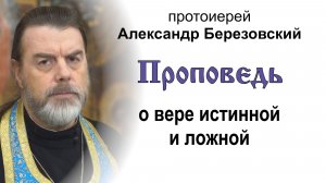 Проповедь о вере истинной и ложной (2026.07.10). Протоиерей Александр Березовский