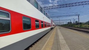 ПРИВЕТЛИВЫЙ ЭП20-024 С ПОЕЗДОМ №151М МОСКВА-АНАПА НА СТАНЦИИ ПРОТОКА
