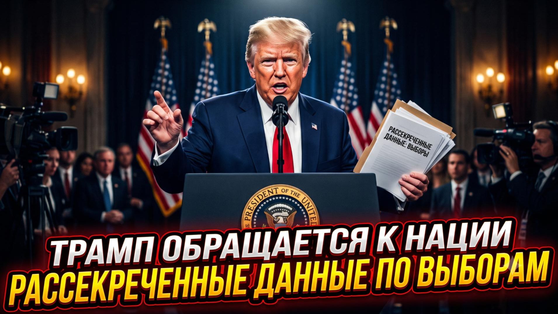 📢 Срочное обращение Трампа: рассекреченные данные выборов 2020 шокируют Америку смотреть онлайн