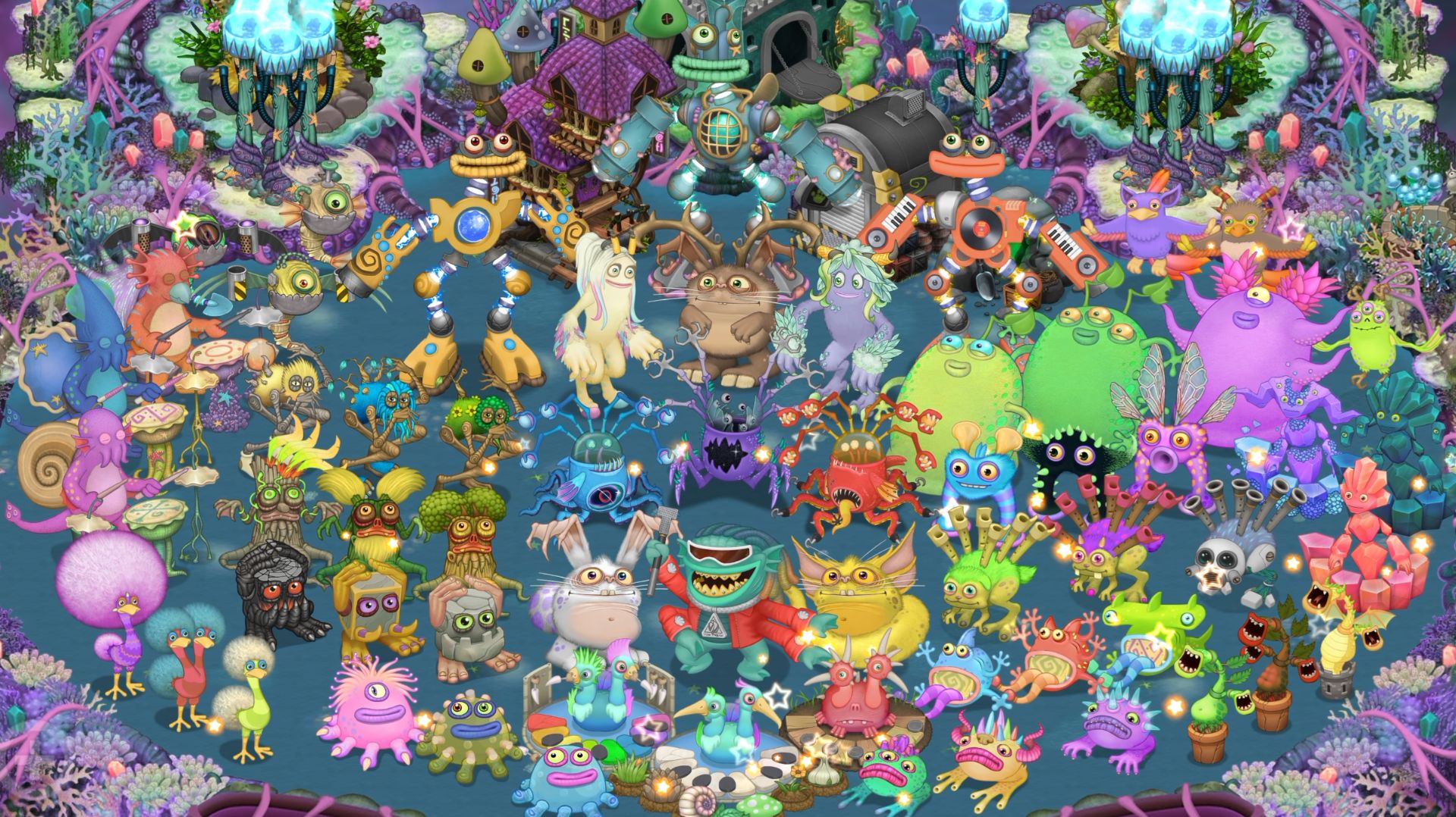 Зеркальный Остров Воды / Mirror Water Island - полная песня (My Singing Monsters) смотреть онлайн