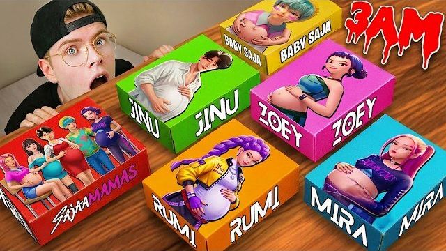 НЕ ОТКРЫВАЙ МИСТЕРИ БОКС В 3 ЧАСА НОЧИ! 📦👿 Беременные K-POP Охотницы на Демонов! 🤰🇰🇷 смотреть онлайн